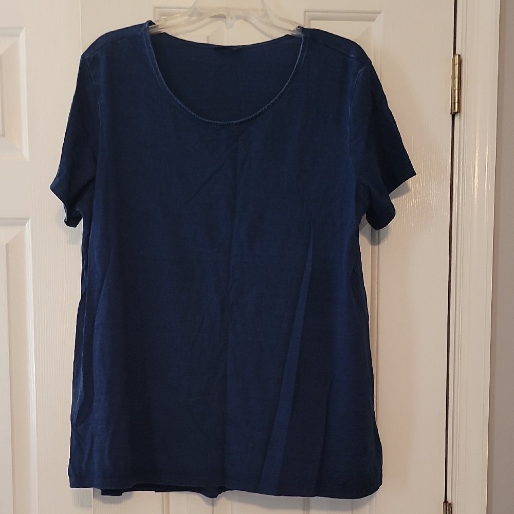 Bundle & Save J.Jill Pure Jill Denim Color Scoop Nec A Line Top Petite Xl